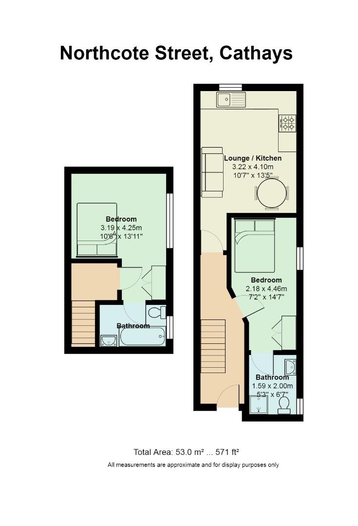 Floorplan for Northcote Street, Cathays